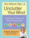 Cover image for Unclutter Your Mind